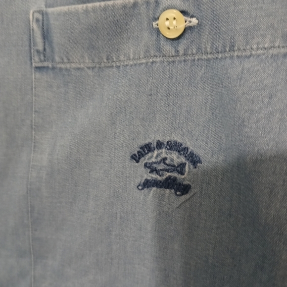 Paul & Shark Yachting Long sleeve Button down Denim Embroidered logo Shirt - Picture 2 of 9
